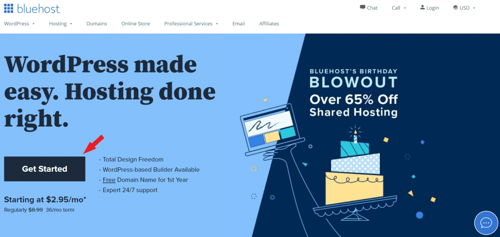 bluehost- get started bluehost- get started
