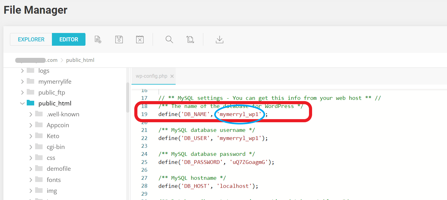 file manager - public_html