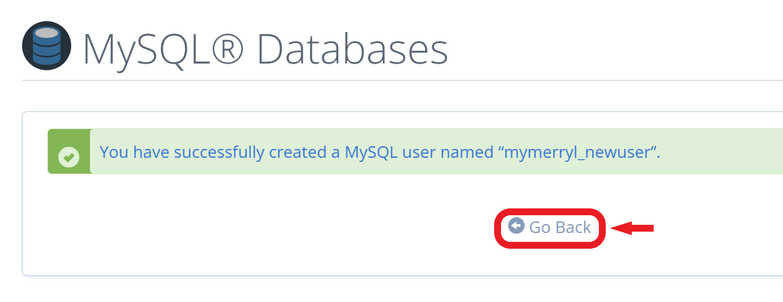 mysql database_bluehost