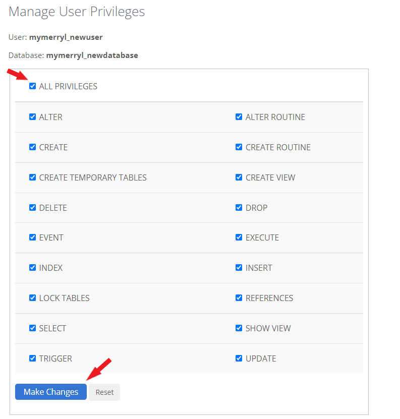 mysql database_bluehost