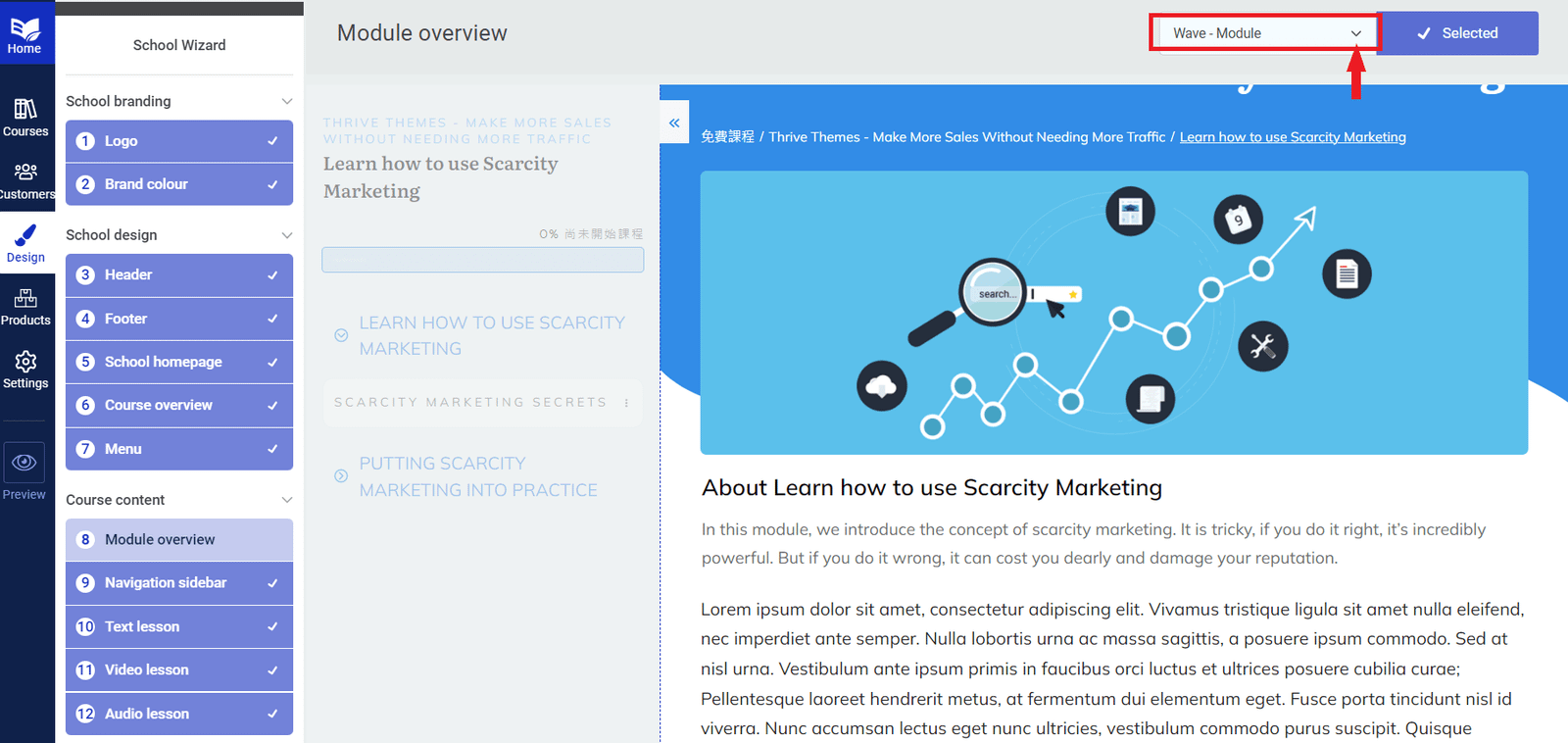 thrive apprentice - module overview