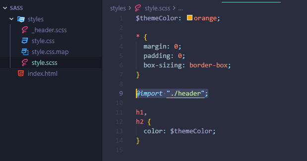 SASS import_header1 SASS import_header
